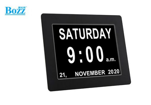 LCD电子日历 出口多语言桌面智能时钟机_DC7002